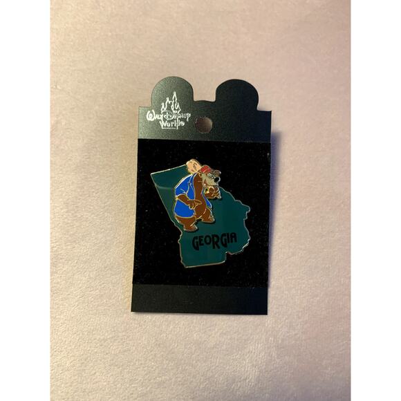 Vintage Rare Splash Mountain Brer Bear Georgia State Disney Trading Pin - Picture 1 of 3